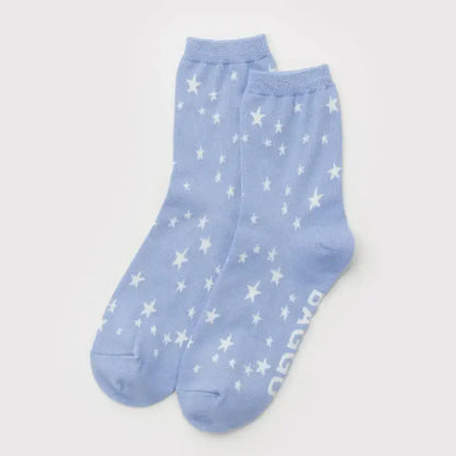 BAGGU - Crew Sock Blue Star