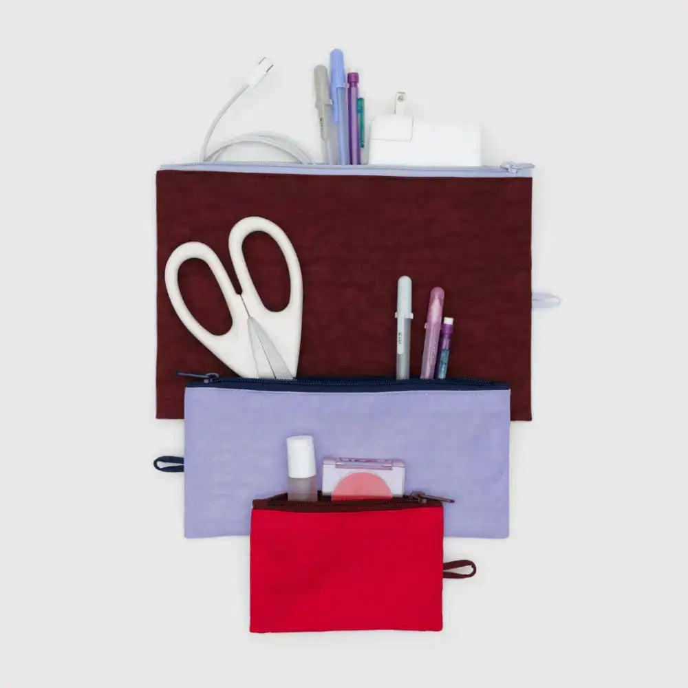 BAGGU - Flat Pouch Set Kaleidoscope Mix