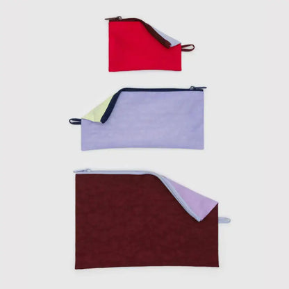 BAGGU - Flat Pouch Set Kaleidoscope Mix