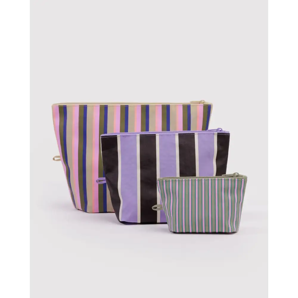 BAGGU Go Pouch Set - Candy Shop Stripes