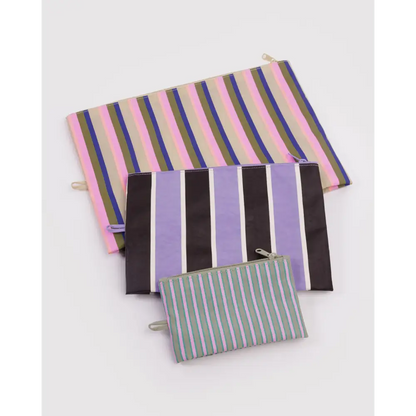 BAGGU Go Pouch Set - Candy Shop Stripes