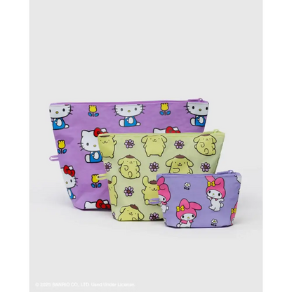 BAGGU Go Pouch Set - Hello Kitty + Friends Florals