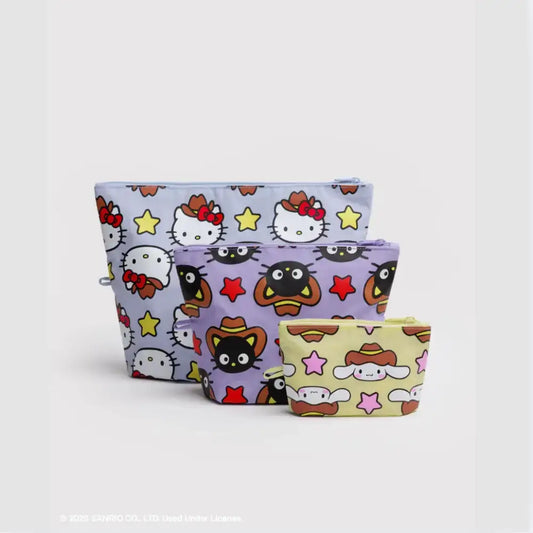 BAGGU Go Pouch Set - Hello Kitty + Friends Western