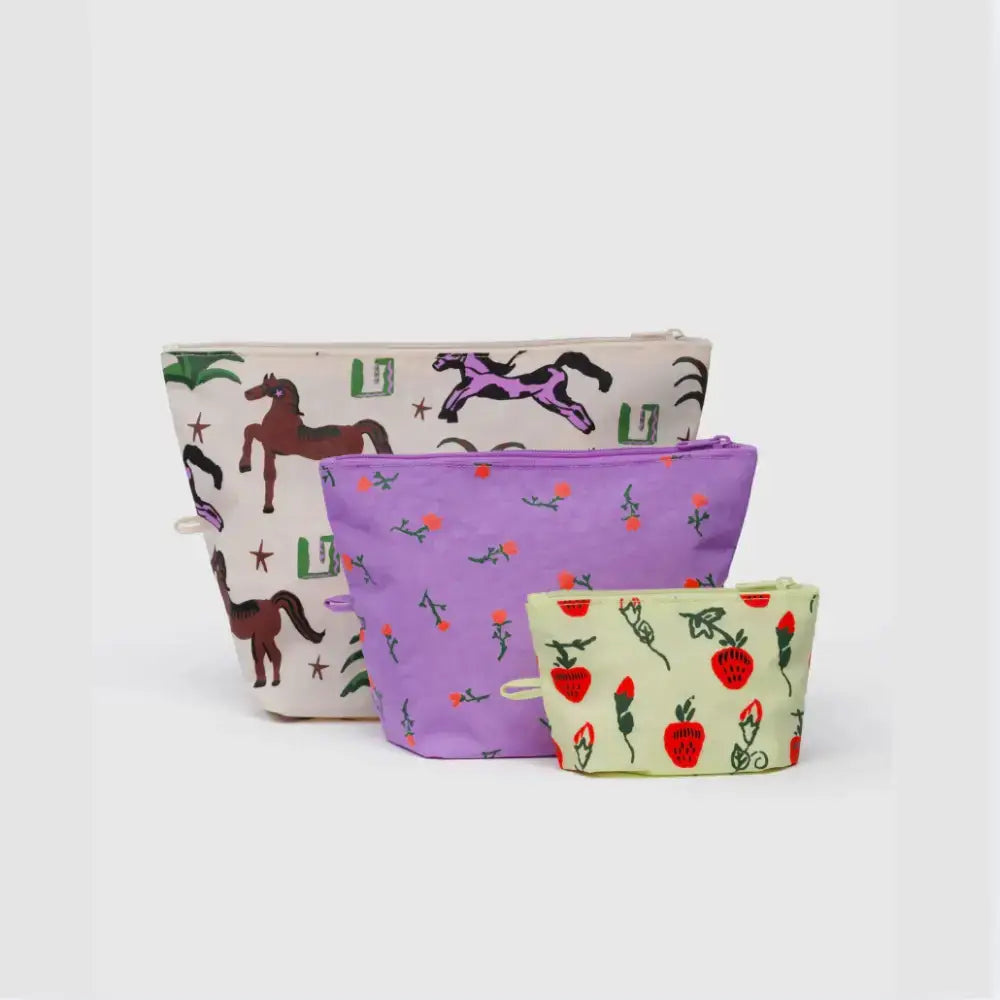 BAGGU - Go Pouch Set Painted Prairie