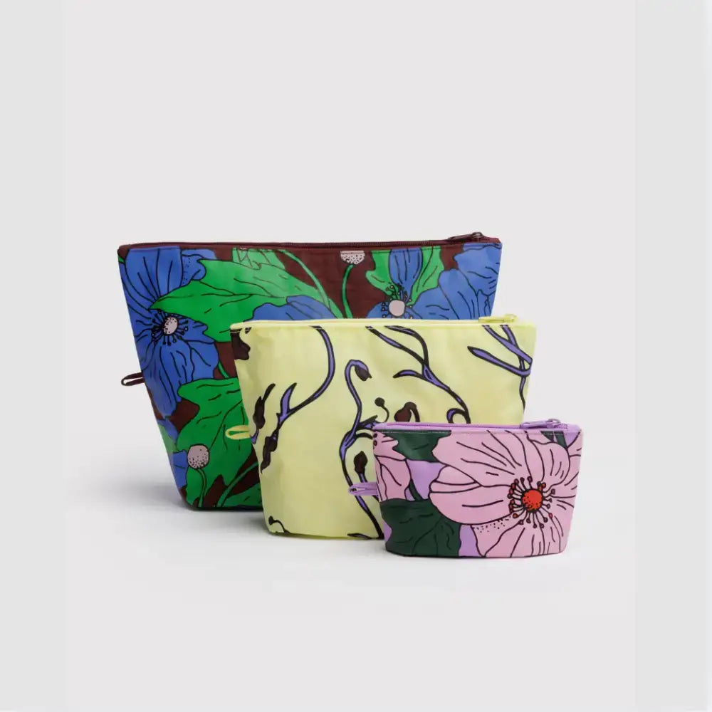 BAGGU - Go Pouch Set Poppy Mix