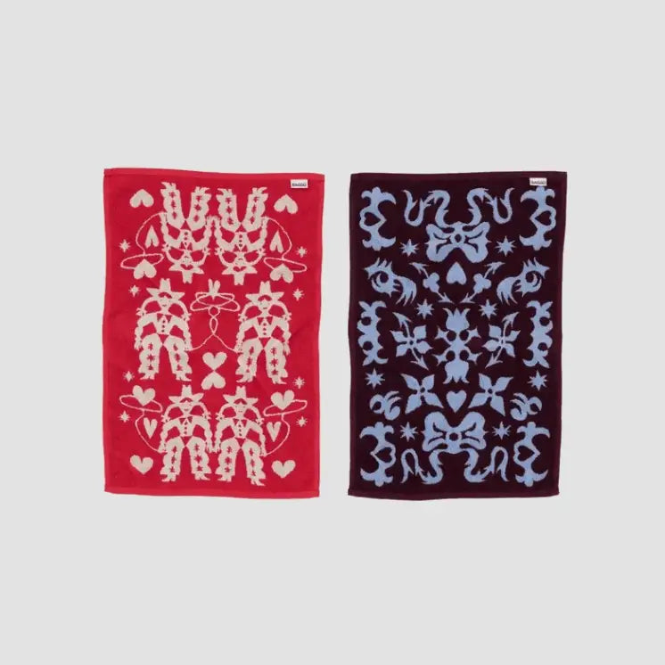 BAGGU - Hand Towel Set - two patterned towels