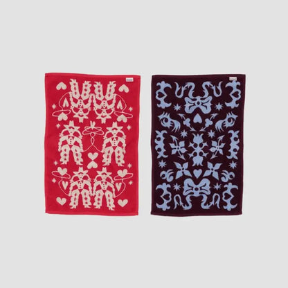 BAGGU - Hand Towel Set - two patterned towels