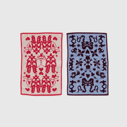 BAGGU - Hand Towel Set - two patterned hand towels
