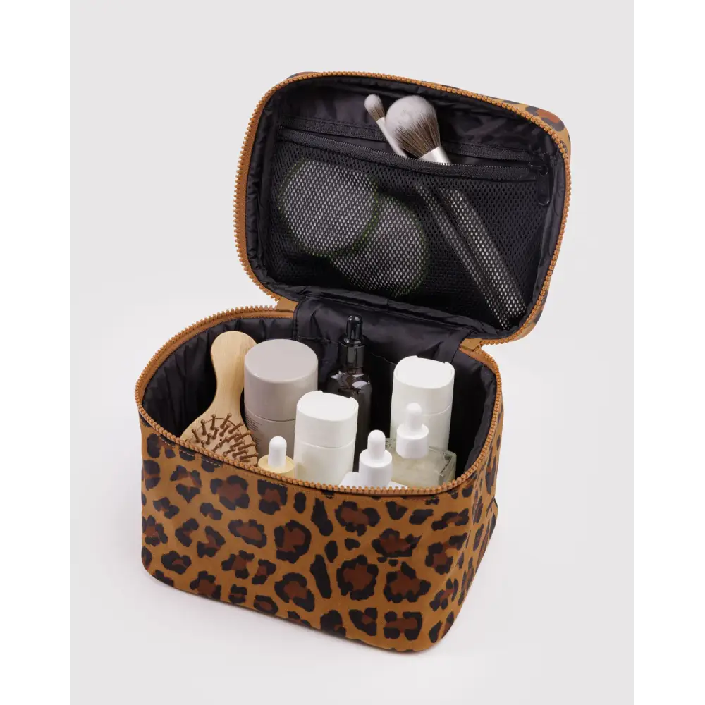 BAGGU Large Cosmetic Case - Leopard