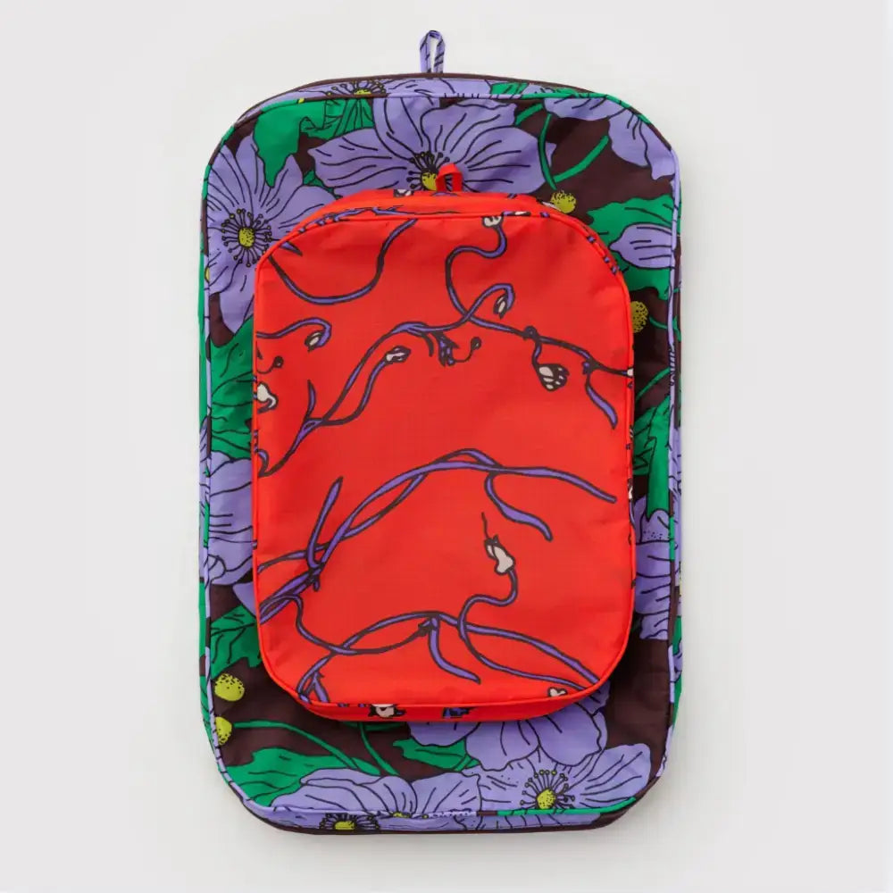 BAGGU - Large Packing Cube Set Poppy Mix
