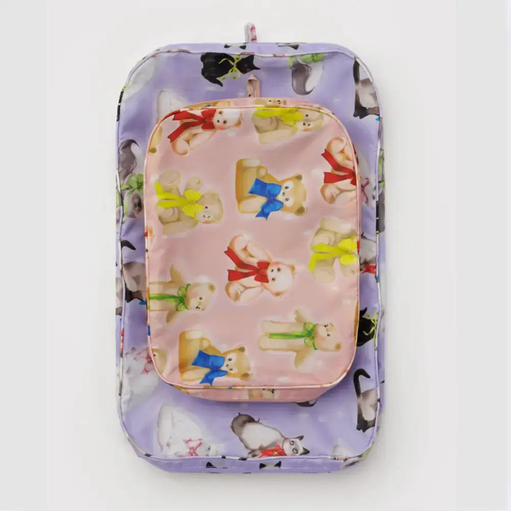 BAGGU Large Packing Cube Set - Night Orchard