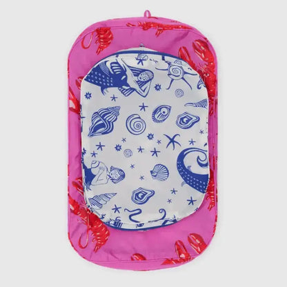 Top view of BAGGU sea creature packing cubes inside large cube - PABOOM