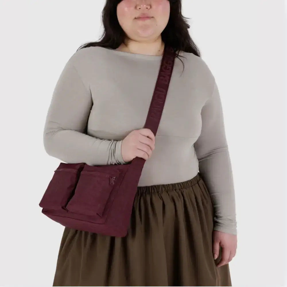 BAGGU - Medium Cargo Crossbody Mahogany