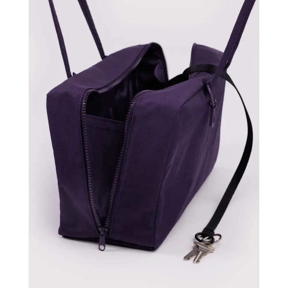 BAGGU Medium Nylon Bowler Bag - Fig