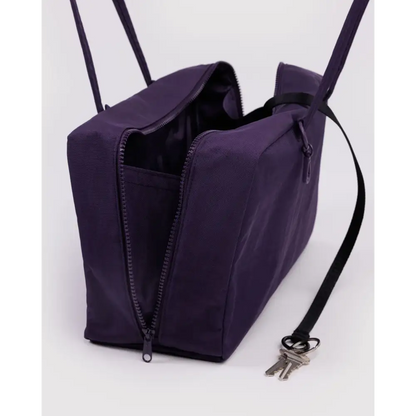 BAGGU Medium Nylon Bowler Bag - Fig