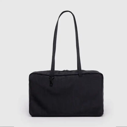 BAGGU Medium Nylon Bowler Bag - Black