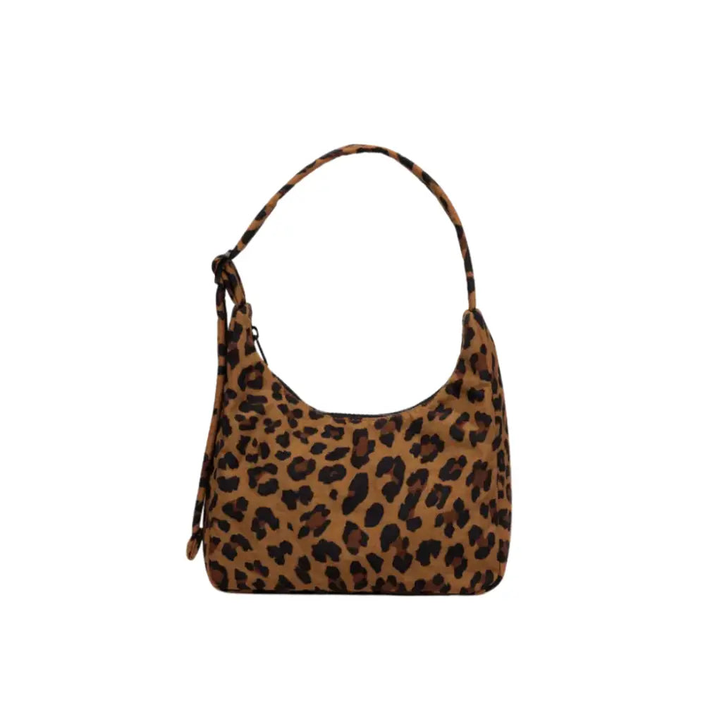 BAGGU - Mini Nylon Shoulder Bag Leopard