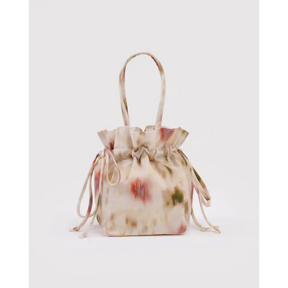BAGGU Nylon Drawstring Bag - Abstract Floral