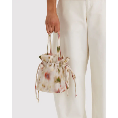 BAGGU Nylon Drawstring Bag - Abstract Floral
