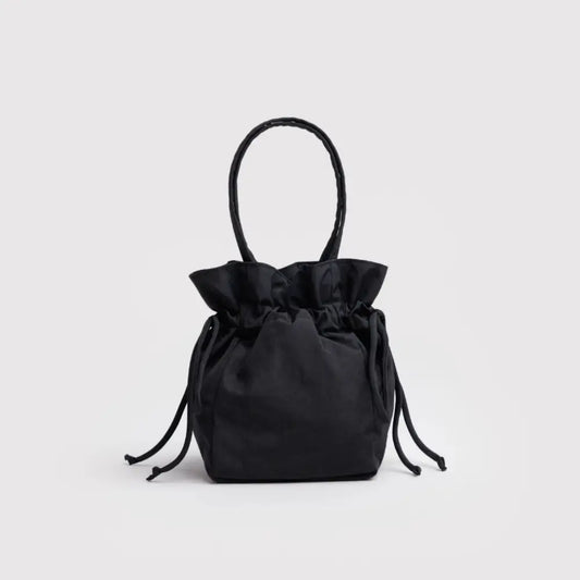 BAGGU Nylon Drawstring Bag - Black