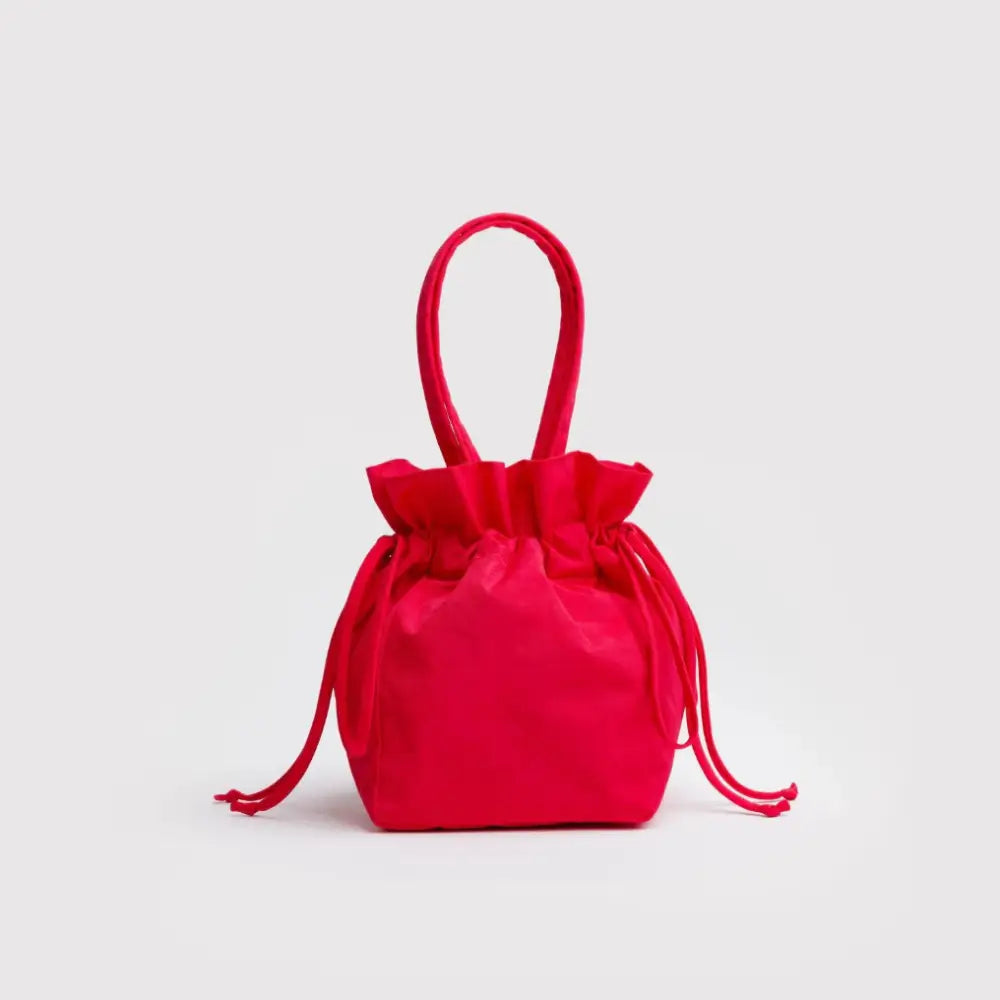 BAGGU - Nylon Drawstring Bag Candy Apple