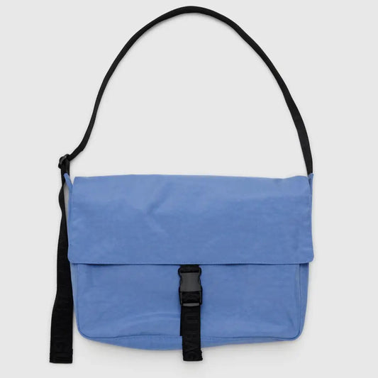 Nylon Messenger Bag Pansy Blue - PABOOM