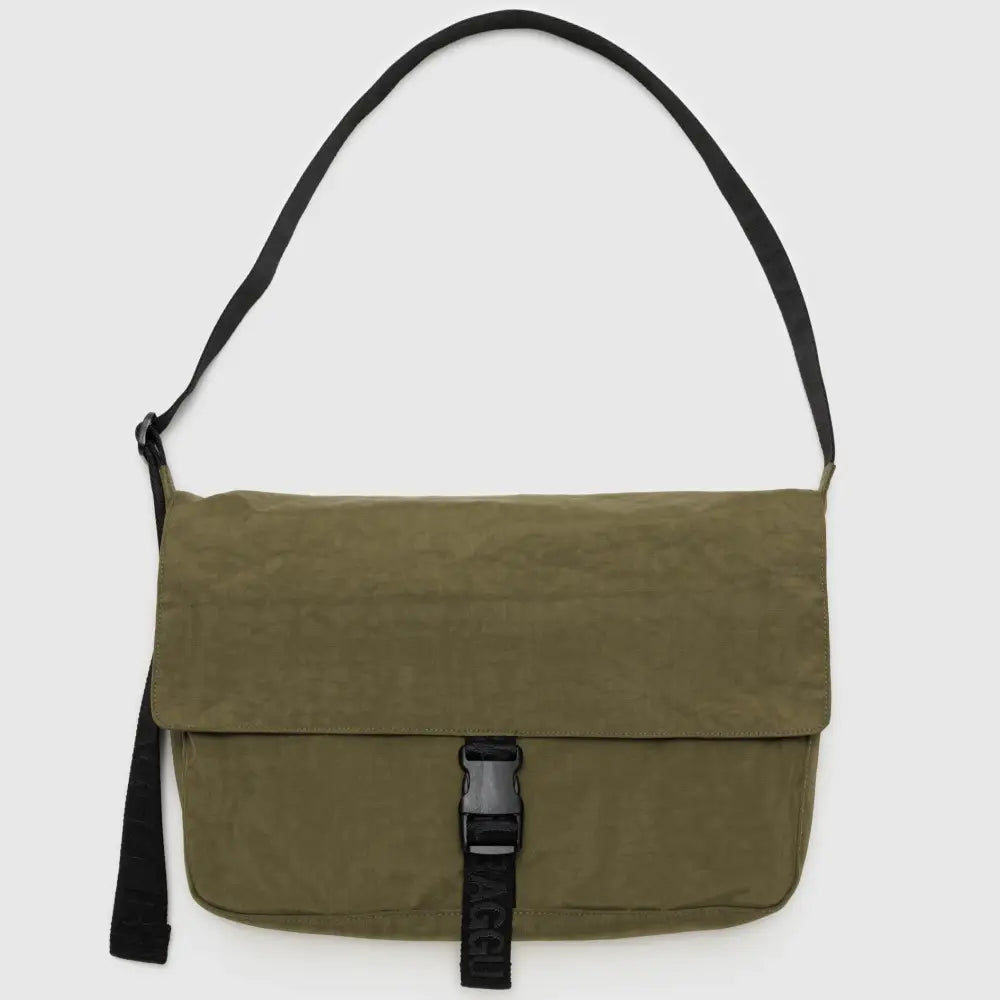 Nylon Messenger Bag Seaweed - PABOOM