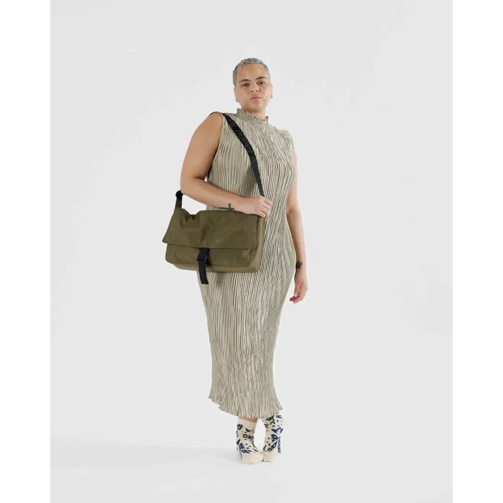 Nylon Messenger Bag Seaweed - PABOOM