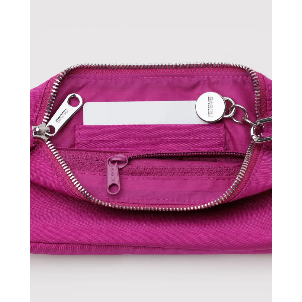 BAGGU - Nylon Pochette Deep Fuchsia