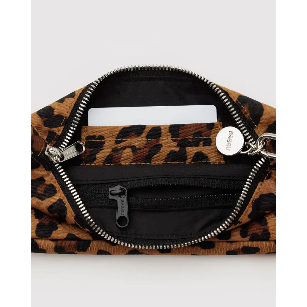 BAGGU Nylon Pochette - Leopard