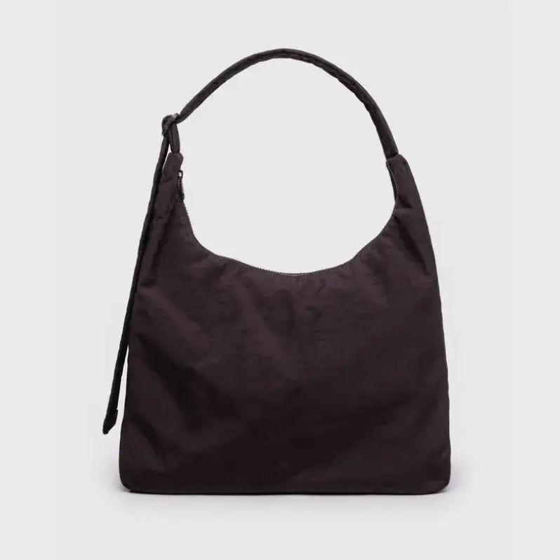 Nylon Shoulder Bag Chocolate Plum - PABOOM
