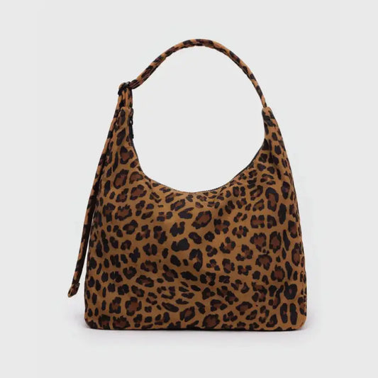 Nylon Shoulder Bag Leopard - PABOOM