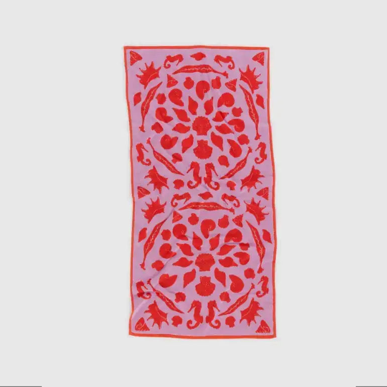 BAGGU Organic Cotton Bath Towel - Sea Shells