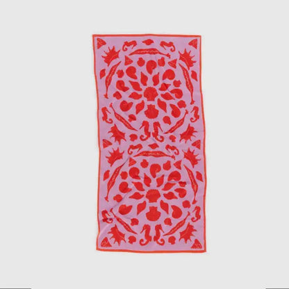 BAGGU Organic Cotton Bath Towel - Sea Shells