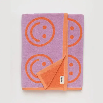 BAGGU Organic Cotton Bath Towel - Happy Lilac