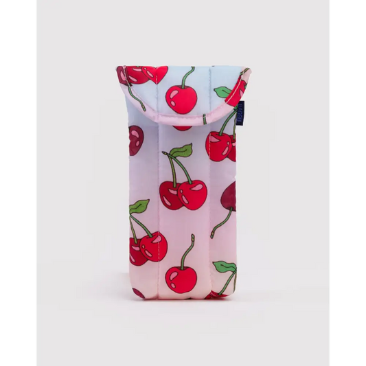 BAGGU Puffy Glasses Sleeve - Cherries