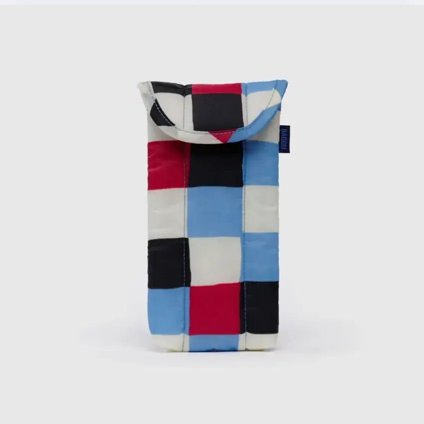 BAGGU - Puffy Glasses Sleeve Painted Check