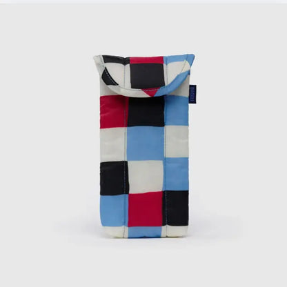 BAGGU - Puffy Glasses Sleeve Painted Check