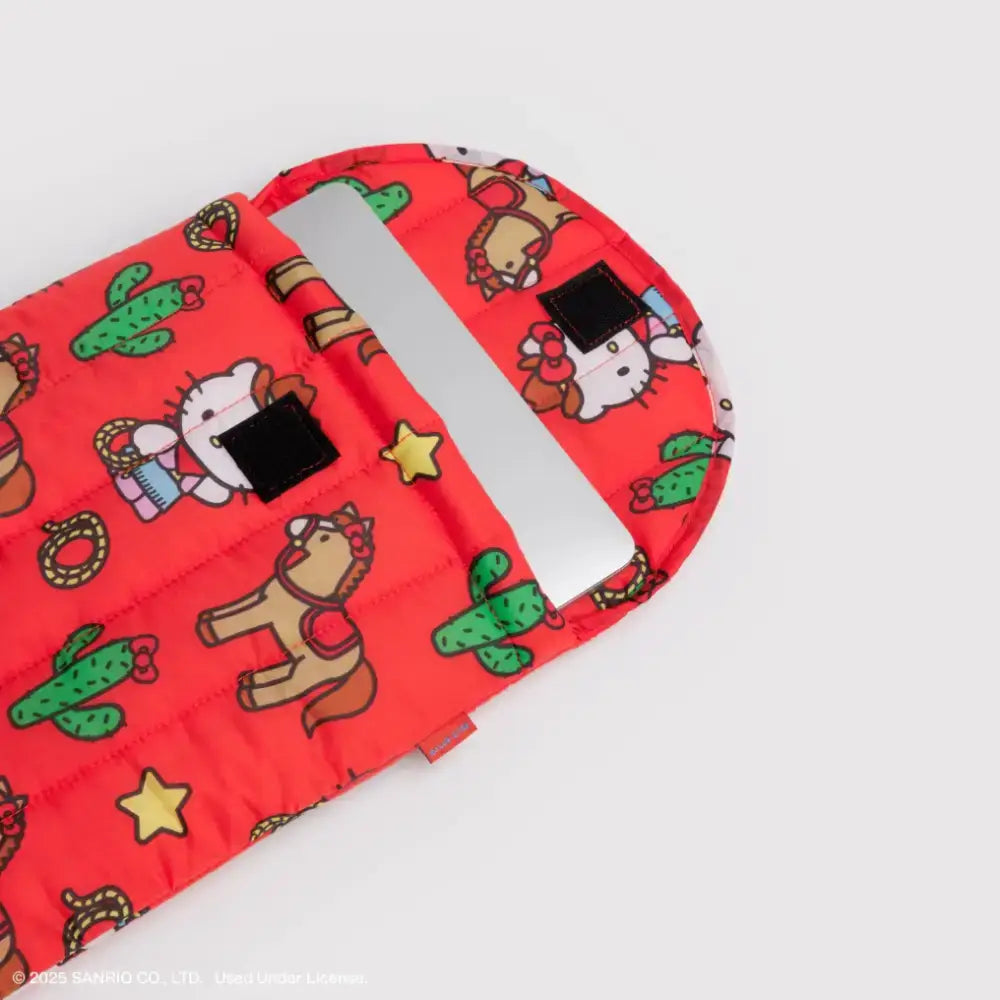 BAGGU - Puffy Laptop Sleeve 13’’/14’’ Hello Kitty Western