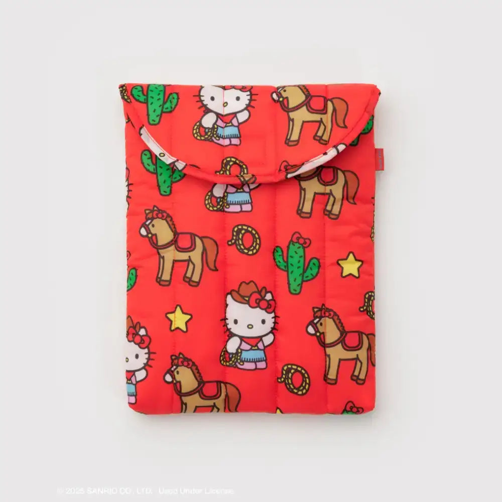BAGGU Puffy Laptop Sleeve 13"/14" - Hello Kitty Western
