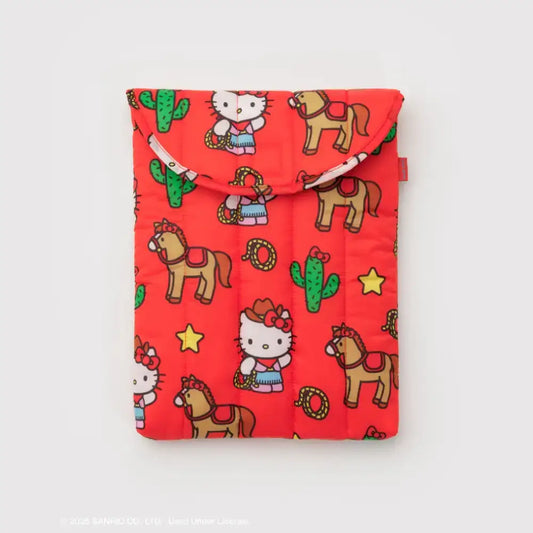 BAGGU Puffy Laptop Sleeve 13"/14" - Hello Kitty Western