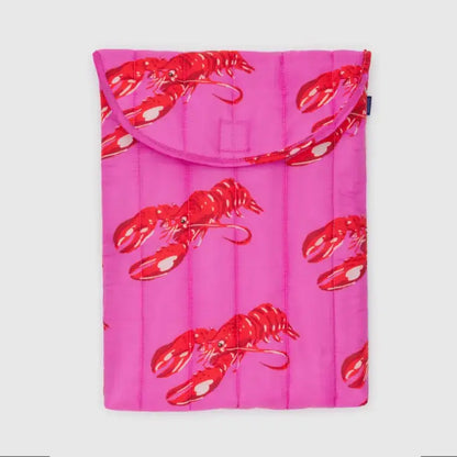 BAGGU - Puffy Laptop Sleeve 16’’ Pink Lobster