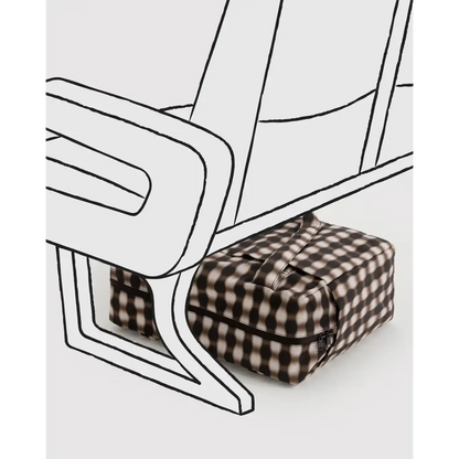 BAGGU Small Cloud Carry-On - Blurred Gingham Brown