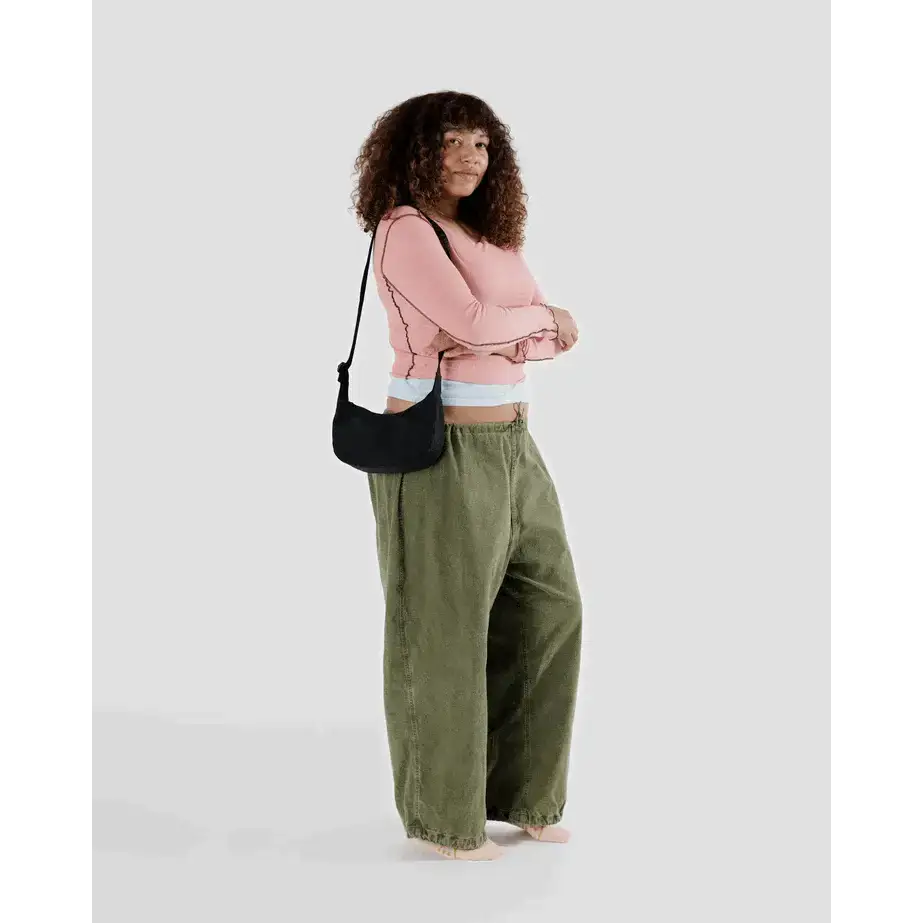 Small Nylon Crescent Bag