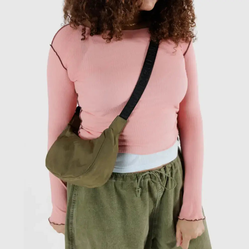 BAGGU - Small Nylon Crescent Bag