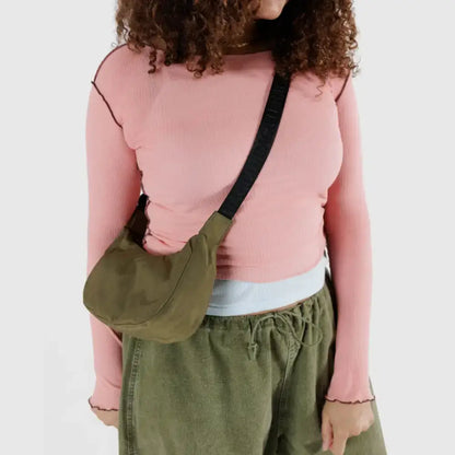 BAGGU - Small Nylon Crescent Bag