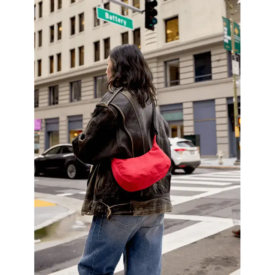 Small Nylon Crescent Bag