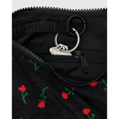 BAGGU - Small Nylon Crescent Bag Painted Wildflower