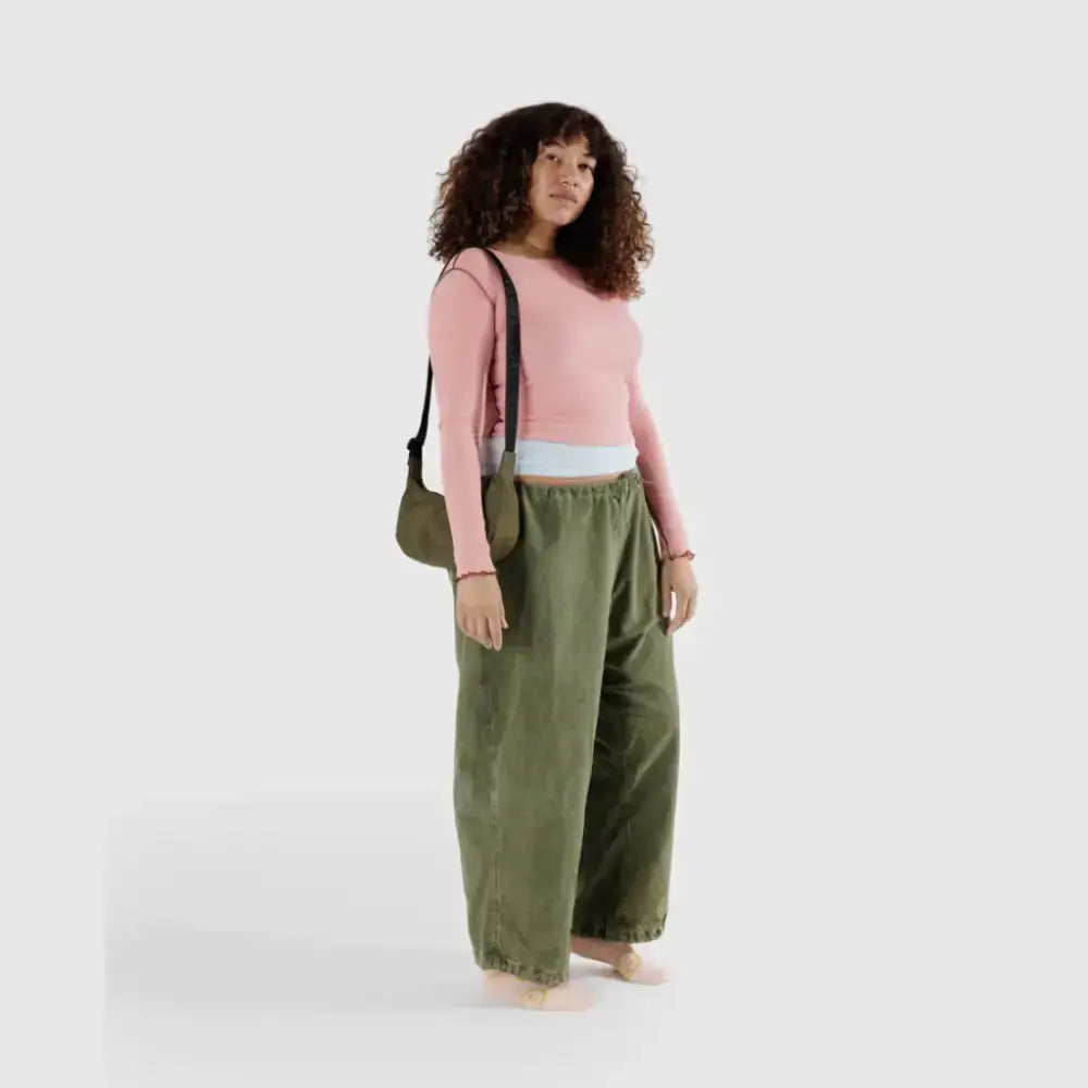 BAGGU - Small Nylon Crescent Bag