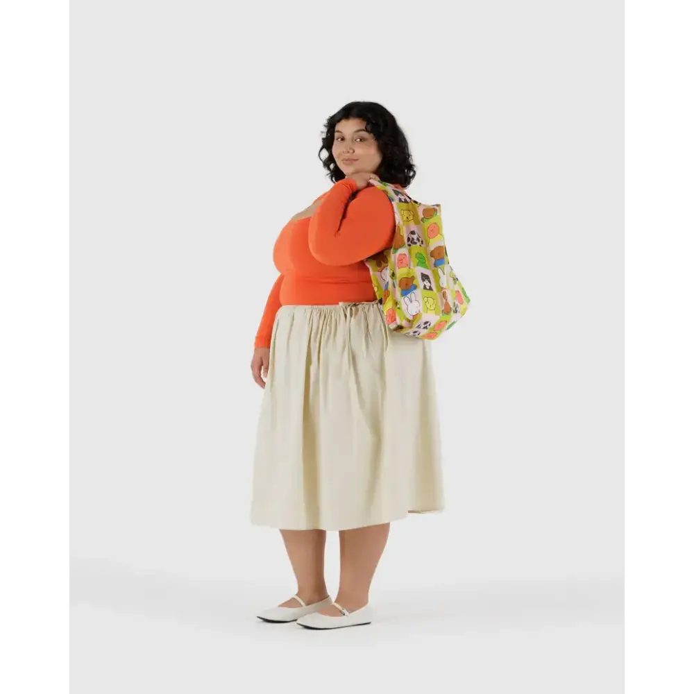 BAGGU bag featuring Miffy and friends being modeled - PABOOM